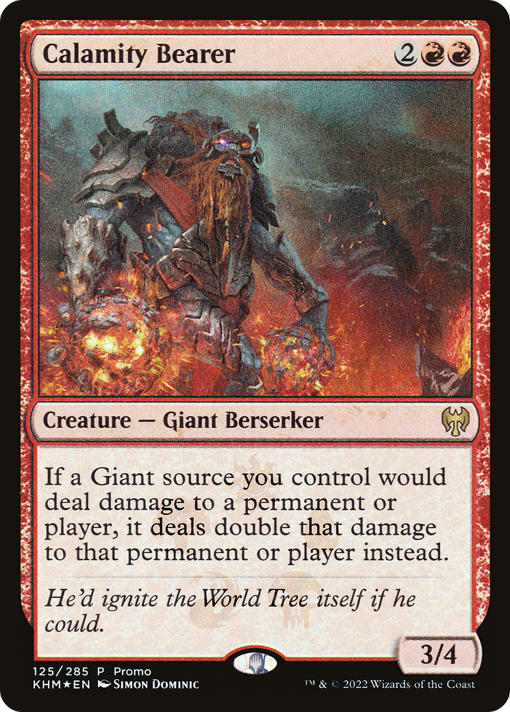 Calamity Bearer (MEDIA-125★) [Kaldheim Promos] Foil