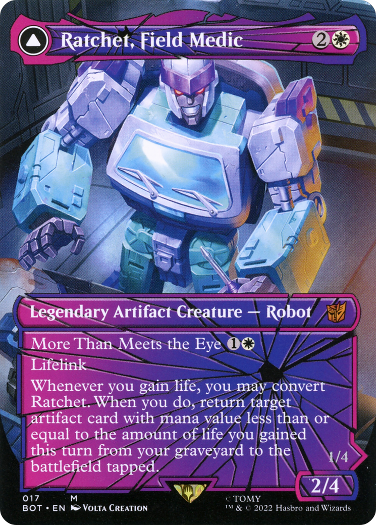 Ratchet, Field Medic (Shattered Glass) (BOT-017) (Borderless) [Transformers]