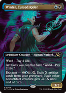 Winter, Cursed Rider (Borderless) (DFT-369) [Aetherdrift] Foil