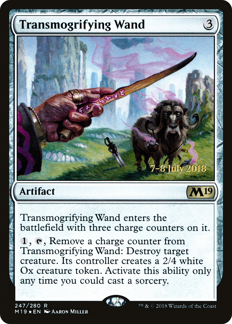 Transmogrifying Wand (PRE-247S) [Core Set 2019 Promos] Foil