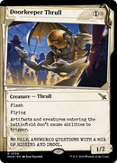 Doorkeeper Thrull (MKM-338) [Murders at Karlov Manor]: (Showcase) Foil
