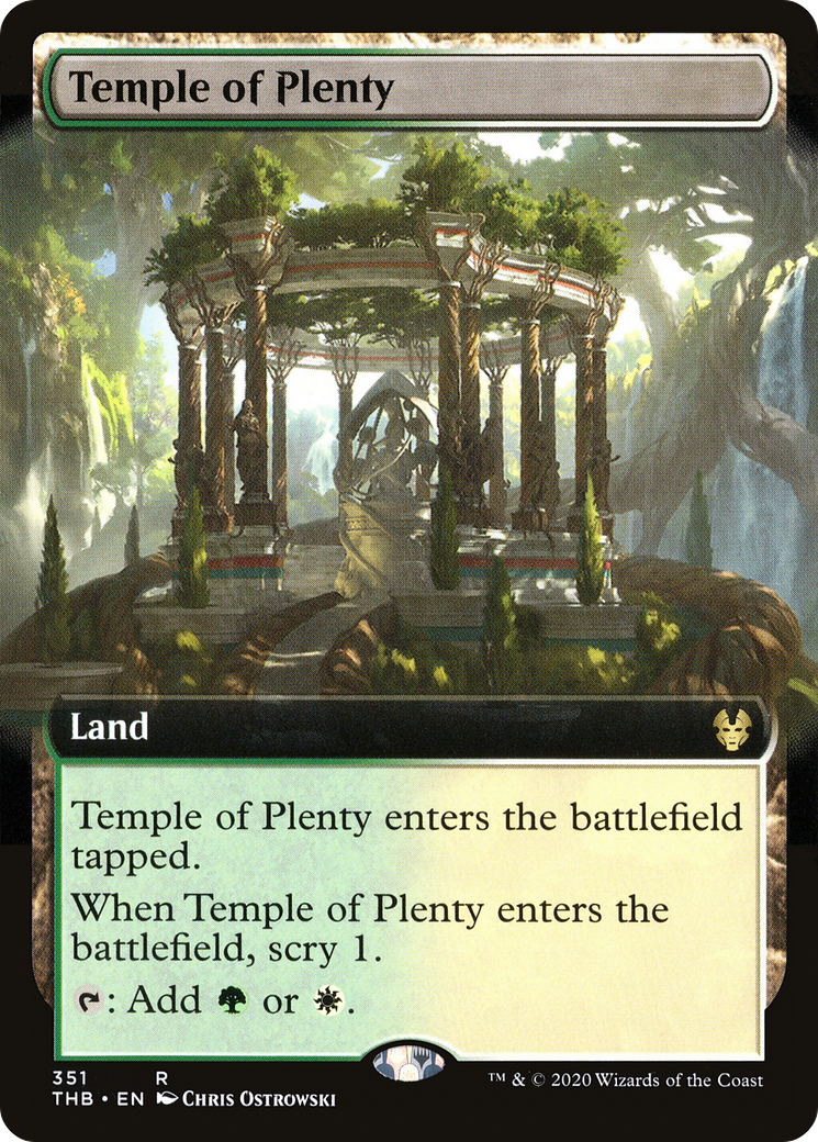 Temple of Plenty (Extended Art) (THB-351) [Theros Beyond Death]