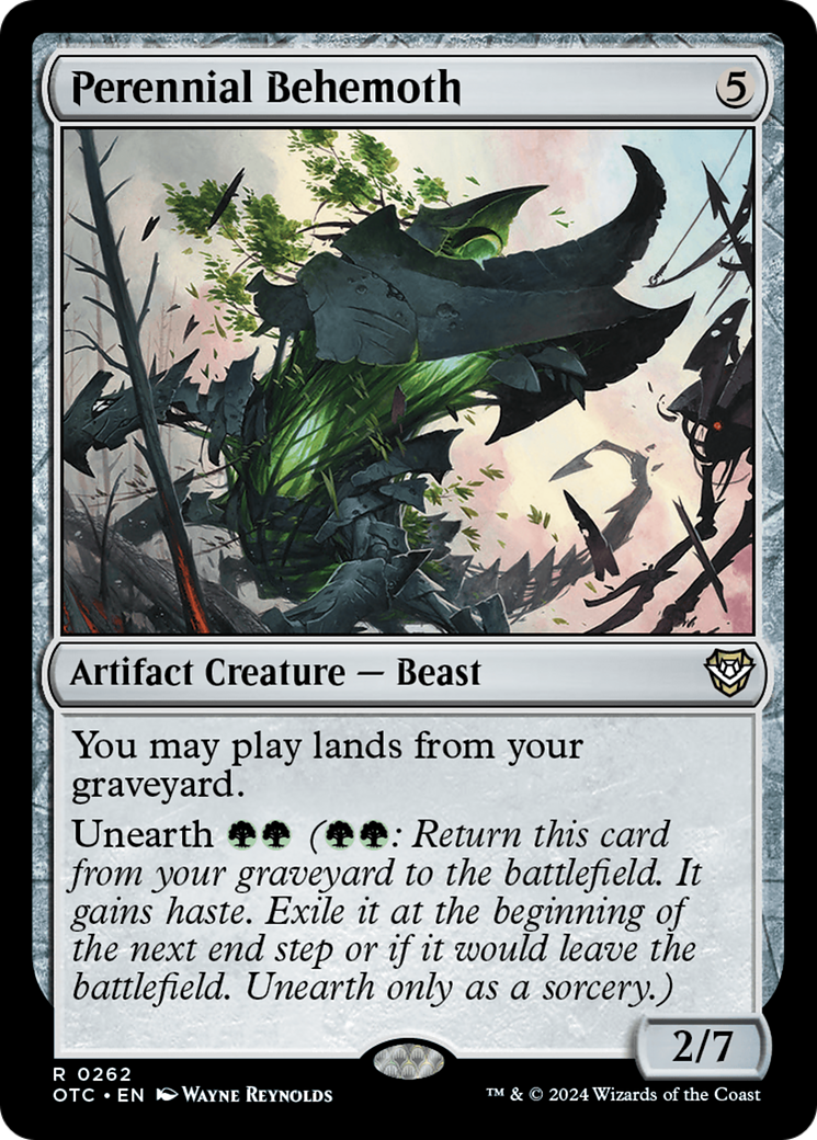 Perennial Behemoth (OTC-262) [Outlaws of Thunder Junction Commander]