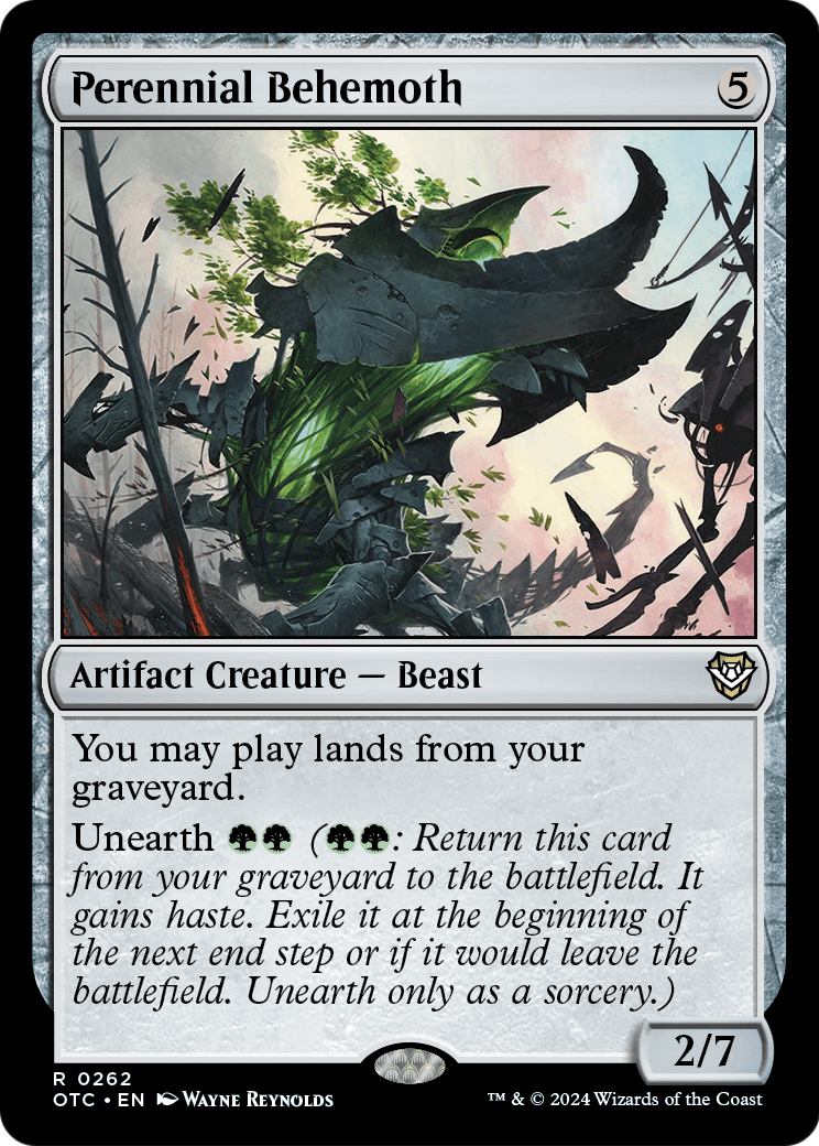 Perennial Behemoth (OTC-262) [Outlaws of Thunder Junction Commander]