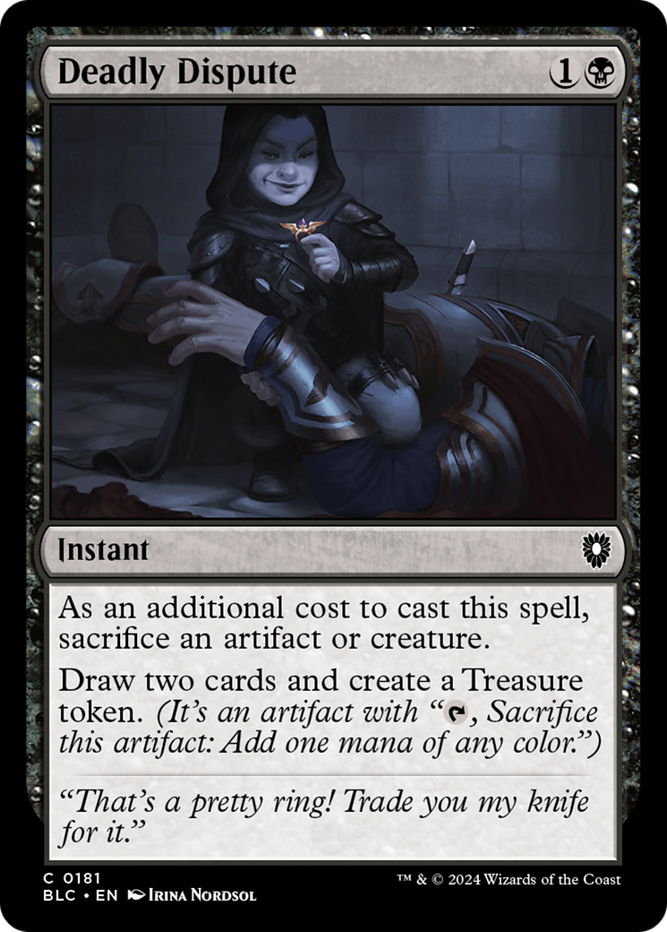 Deadly Dispute (BLC-181) [Bloomburrow Commander]