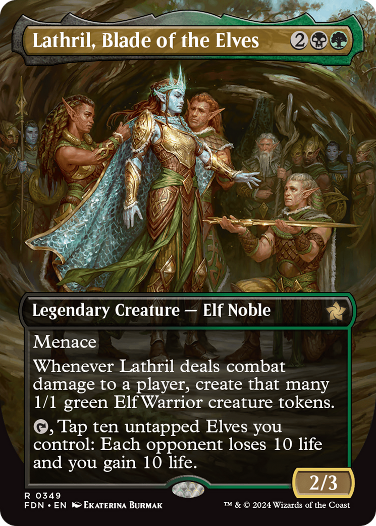 Lathril, Blade of the Elves (FDN-349) [Foundations] (Borderless)