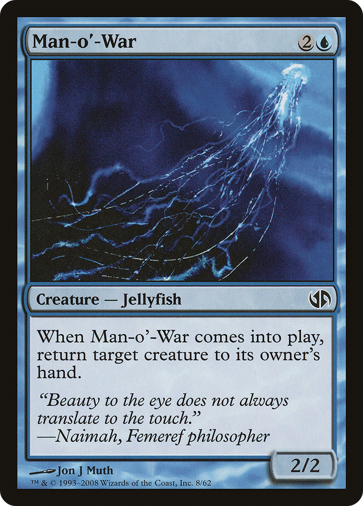 Man-o'-War (DD2-008) [Duel Decks: Jace vs. Chandra]