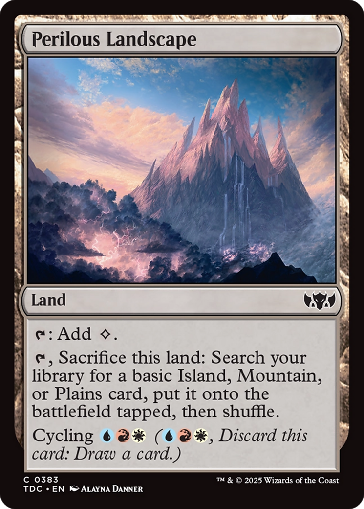 Perilous Landscape (TDC-383) [Commander: Tarkir: Dragonstorm]