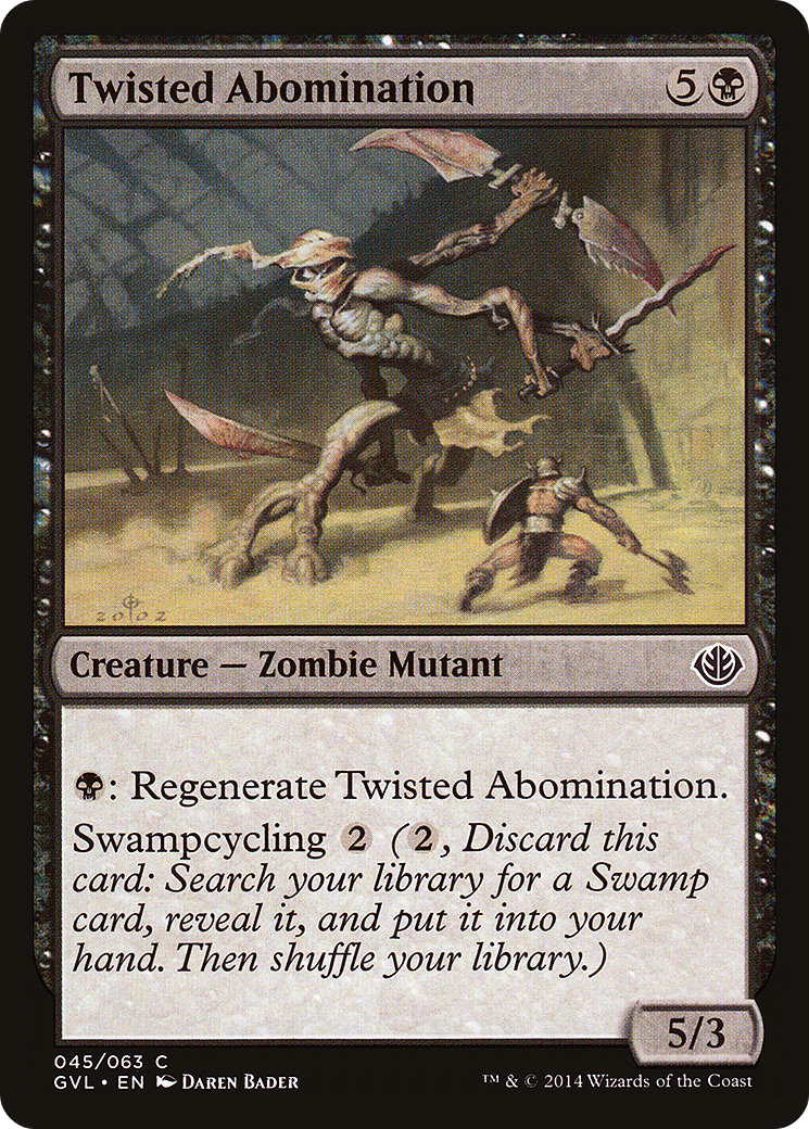 Twisted Abomination (DD3-045) [Duel Decks Anthology: Garruk vs. Liliana]