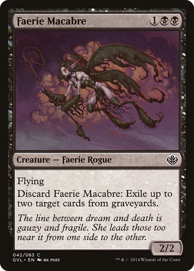 Faerie Macabre (DD3-042) [Duel Decks Anthology: Garruk vs. Liliana]