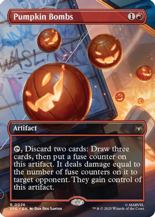 Pumpkin Bombs (Borderless) (SPE, MAR-026) [Marvel's Spider-Man: Eternal-Legal]