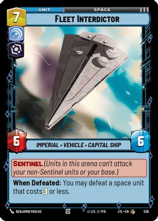 Fleet Interdictor (Foil) (538) [Jump to Lightspeed] Foil