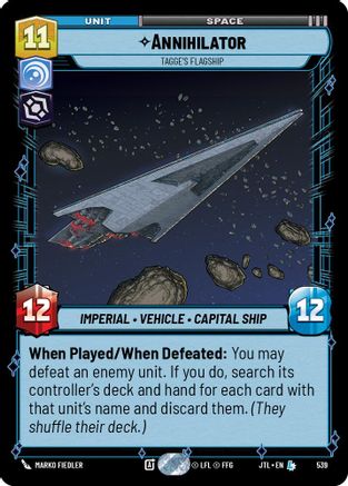 Annihilator - Tagge's Flagship (Foil) (539) [Jump to Lightspeed] Foil