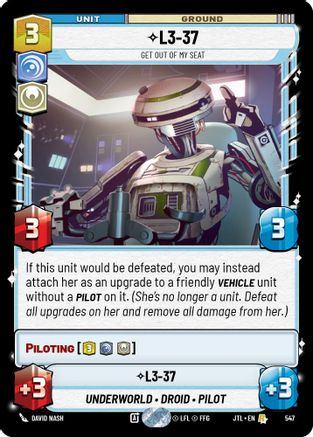 L3-37 - Get Out Of My Seat (Foil) (547) [Jump to Lightspeed] Foil