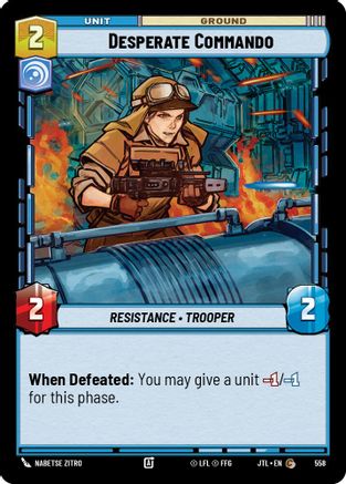 Desperate Commando (Foil) (558) [Jump to Lightspeed] Foil