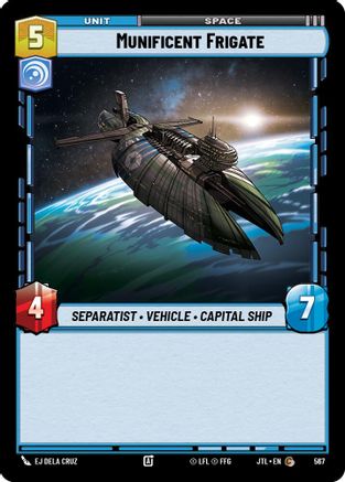 Munificent Frigate (Foil) (567) [Jump to Lightspeed] Foil