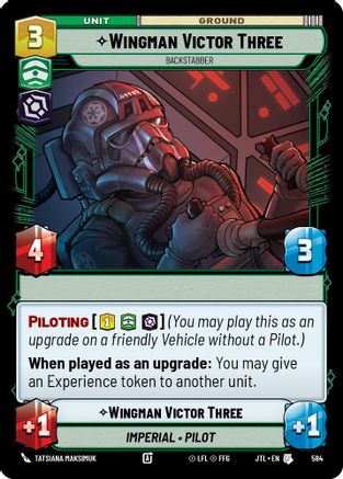 Wingman Victor Three - Backstabber (Foil) (584) [Jump to Lightspeed] Foil