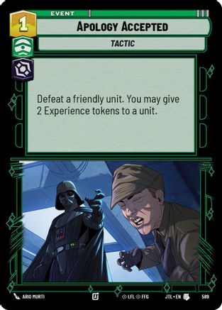 Apology Accepted (Foil) (589) [Jump to Lightspeed] Foil