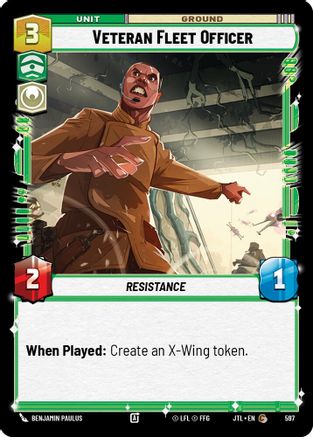 Veteran Fleet Officer (Foil) (597) [Jump to Lightspeed] Foil