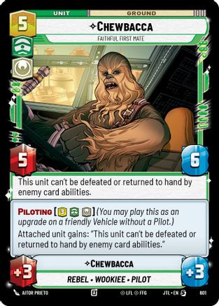 Chewbacca - Faithful First Mate (Foil) (601) [Jump to Lightspeed] Foil