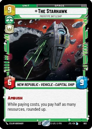 The Starhawk - Prototype Battleship (Foil) (603) [Jump to Lightspeed] Foil