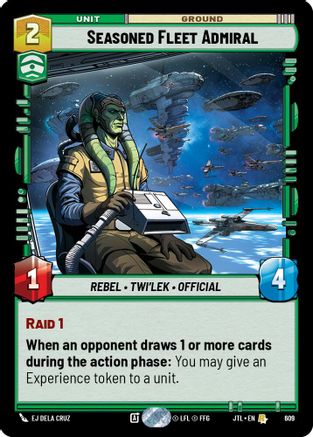 Seasoned Fleet Admiral (Foil) (609) [Jump to Lightspeed] Foil