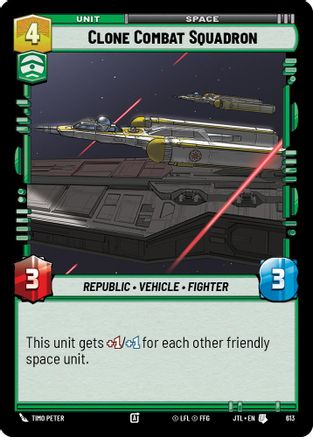 Clone Combat Squadron (Foil) (613) [Jump to Lightspeed] Foil