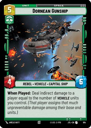 Dornean Gunship (Foil) (614) [Jump to Lightspeed] Foil