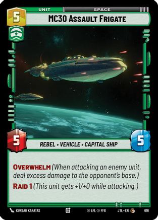 MC30 Assault Frigate (Foil) (616) [Jump to Lightspeed] Foil