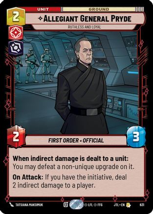 Allegiant General Pryde - Ruthless and Loyal (Foil) (631) [Jump to Lightspeed] Foil