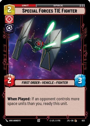 Special Forces TIE Fighter (Foil) (633) [Jump to Lightspeed] Foil