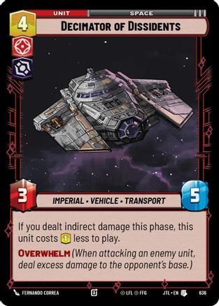 Decimator of Dissidents (Foil) (636) [Jump to Lightspeed] Foil