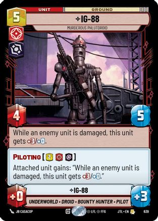 IG-88 - Murderous Phlutdroid (Foil) (639) [Jump to Lightspeed] Foil