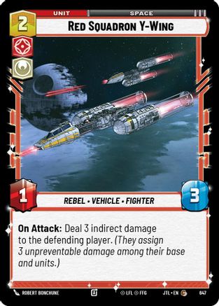 Red Squadron Y-Wing (Foil) (647) [Jump to Lightspeed] Foil