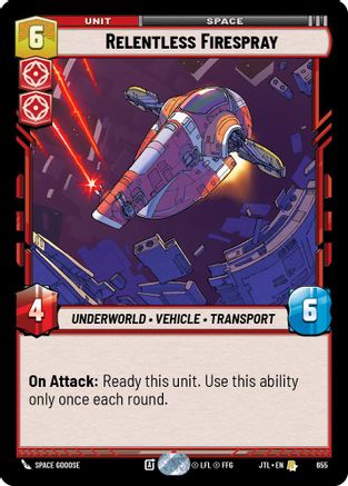 Relentless Firespray (Foil) (655) [Jump to Lightspeed] Foil