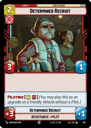 Determined Recruit (Foil) (657) [Jump to Lightspeed] Foil