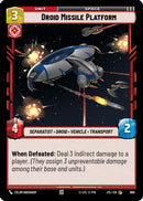 Droid Missile Platform (Foil) (660) [Jump to Lightspeed] Foil