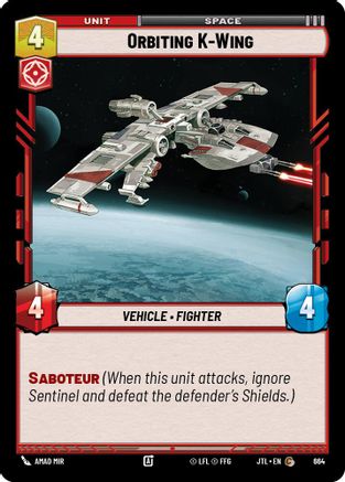 Orbiting K-Wing (Foil) (664) [Jump to Lightspeed] Foil