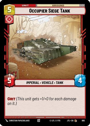 Occupier Siege Tank (Foil) (665) [Jump to Lightspeed] Foil