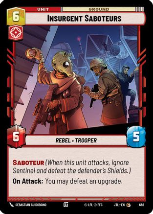 Insurgent Saboteurs (Foil) (666) [Jump to Lightspeed] Foil