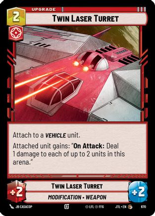 Twin Laser Turret (Foil) (670) [Jump to Lightspeed] Foil