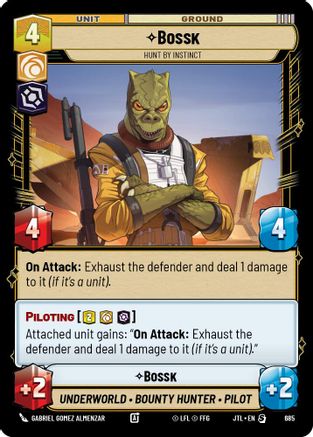 Bossk - Hunt By Instinct (Foil) (685) [Jump to Lightspeed] Foil