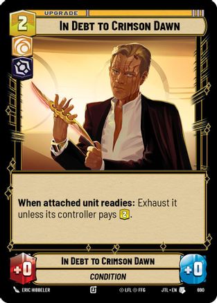 In Debt to Crimson Dawn (Foil) (690) [Jump to Lightspeed] Foil