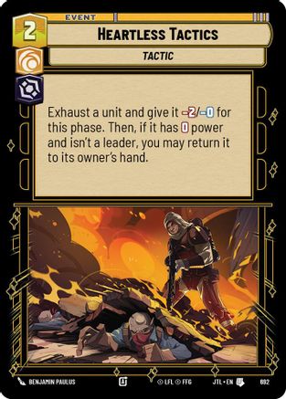 Heartless Tactics (Foil) (692) [Jump to Lightspeed] Foil