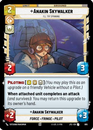 Anakin Skywalker - I'll Try Spinning (Foil) (695) [Jump to Lightspeed] Foil