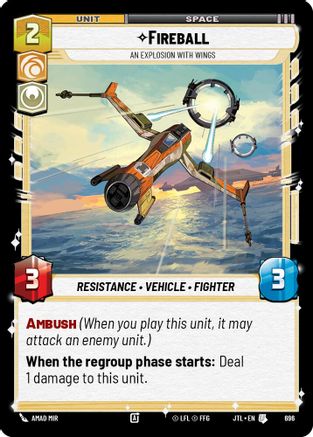 Fireball - An Explosion With Wings (Foil) (696) [Jump to Lightspeed] Foil