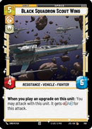 Black Squadron Scout Wing (Foil) (700) [Jump to Lightspeed] Foil