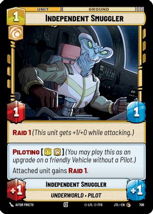 Independent Smuggler (Foil) (709) [Jump to Lightspeed] Foil