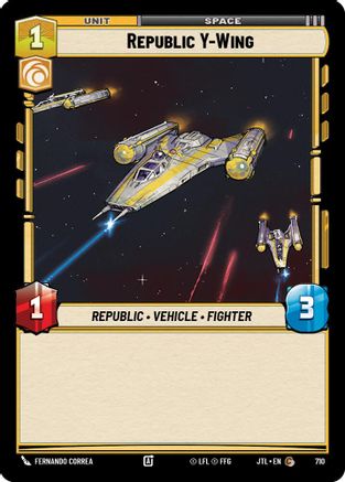 Republic Y-Wing (Foil) (710) [Jump to Lightspeed] Foil