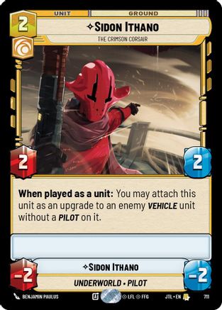 Sidon Ithano - The Crimson Corsair (Foil) (711) [Jump to Lightspeed] Foil